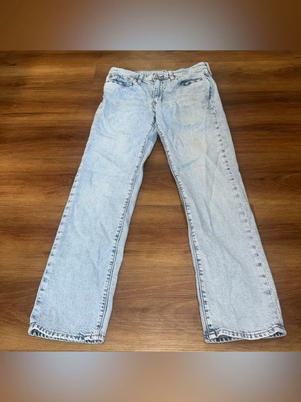 Levis 511 Slim Fit Jeans Mens 32x32 Light Wash Blue Stretch Denim